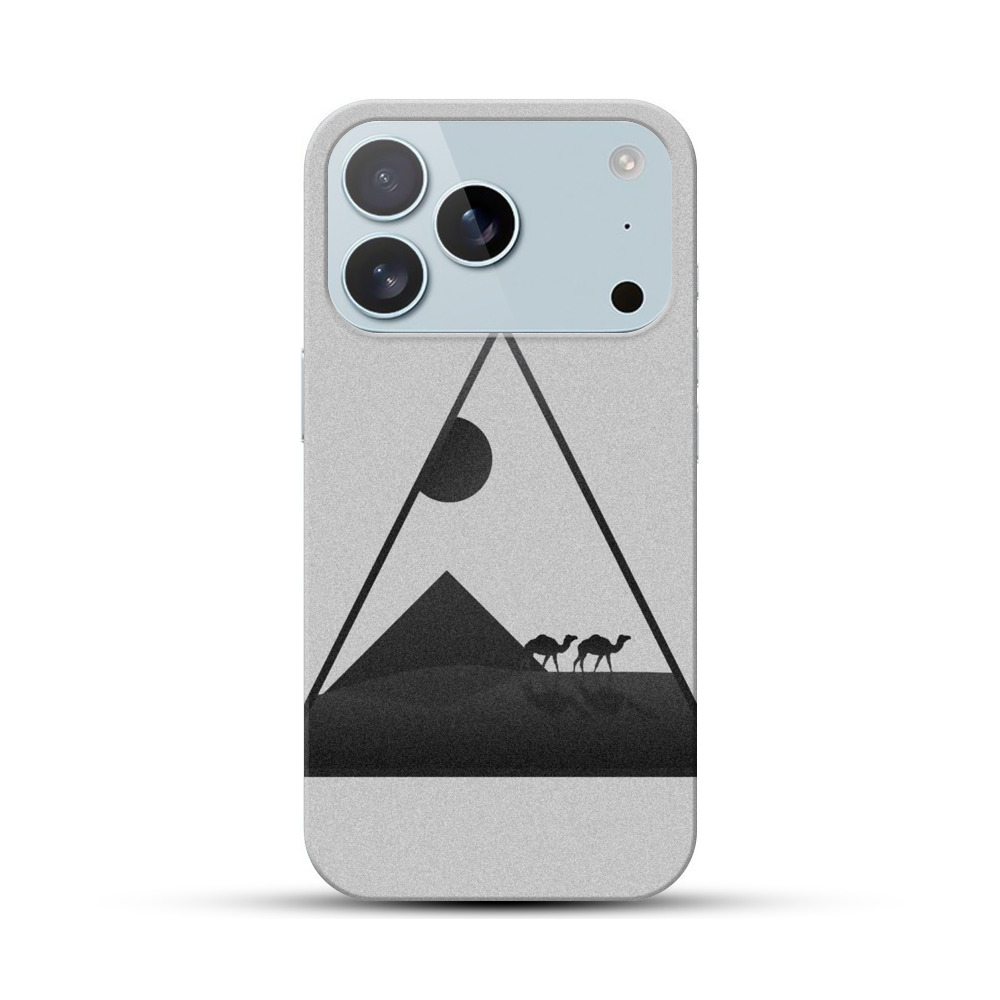 ピラミッドとラクダシルエット iPhone 17 Proオリジナルハードケース