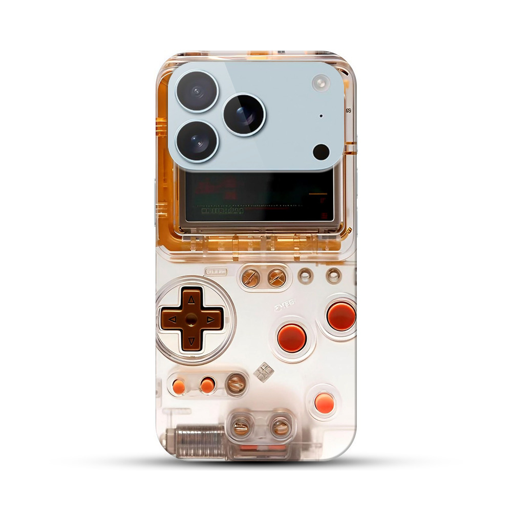 クリアゲーム機操作パネル iPhone 17 Proオリジナルハードケース