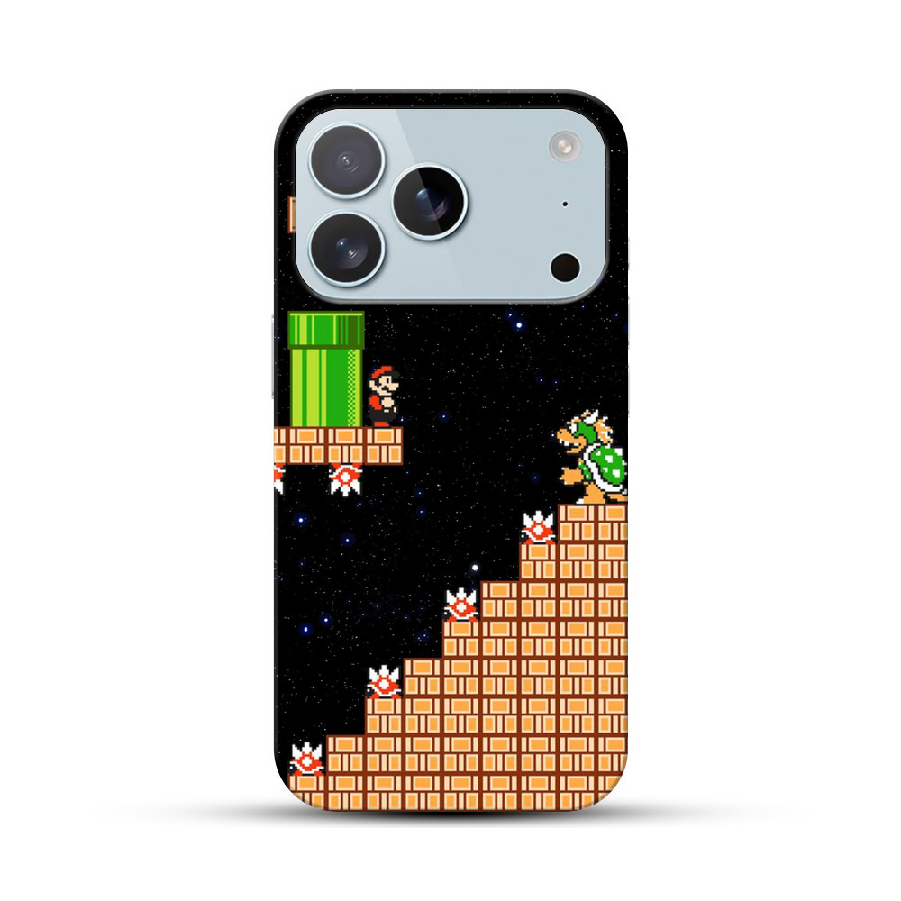 マリオvsクッパの対決 iPhone 17 Proオリジナルハードケース