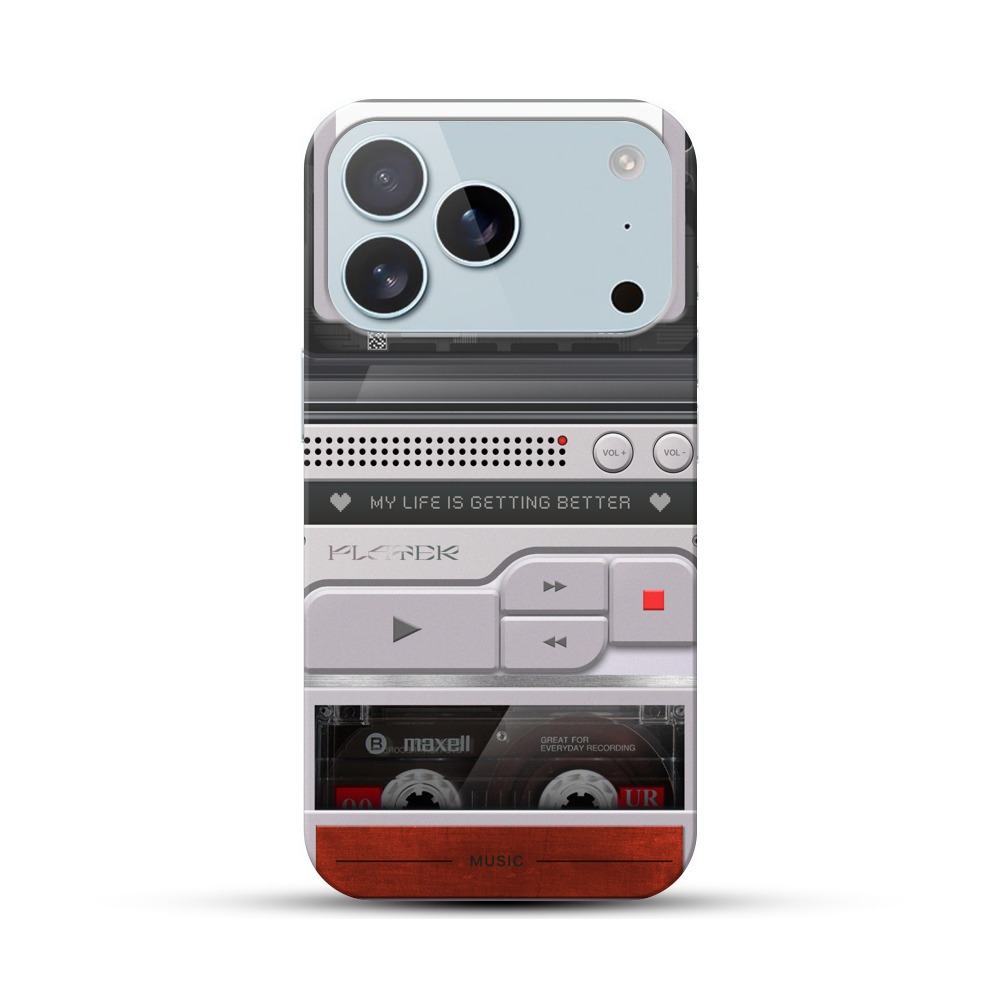 レトロカセットプレーヤー iPhone 17 Proオリジナルハードケース