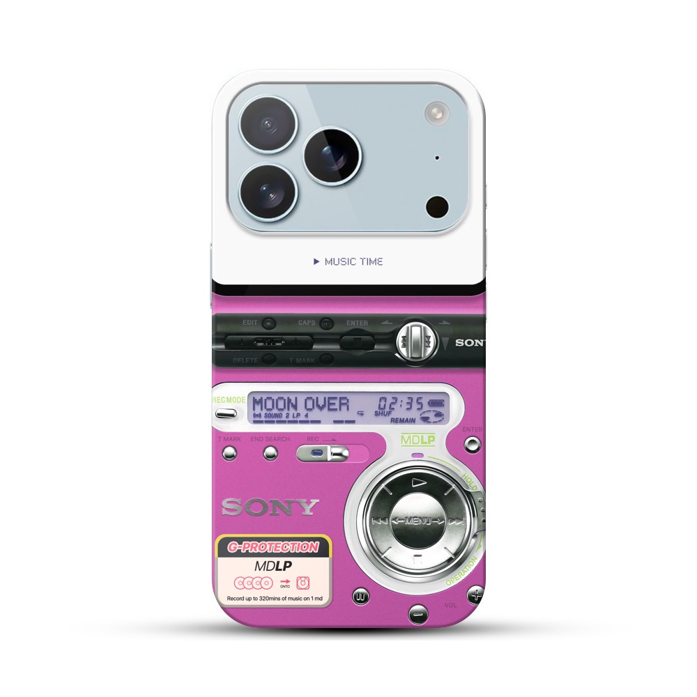 レトロMDプレーヤー iPhone 17 Proオリジナルハードケース