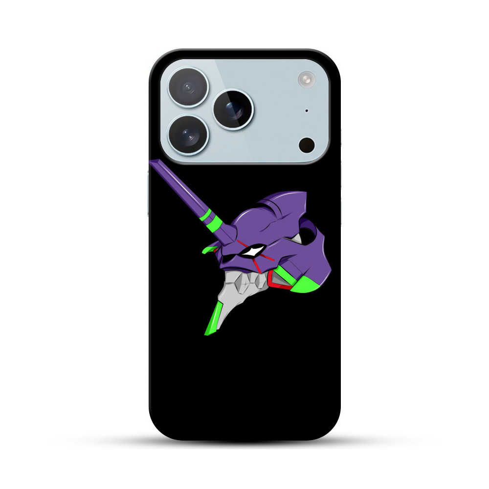 紫色のロボットヘルメット iPhone 17 Proオリジナルハードケース