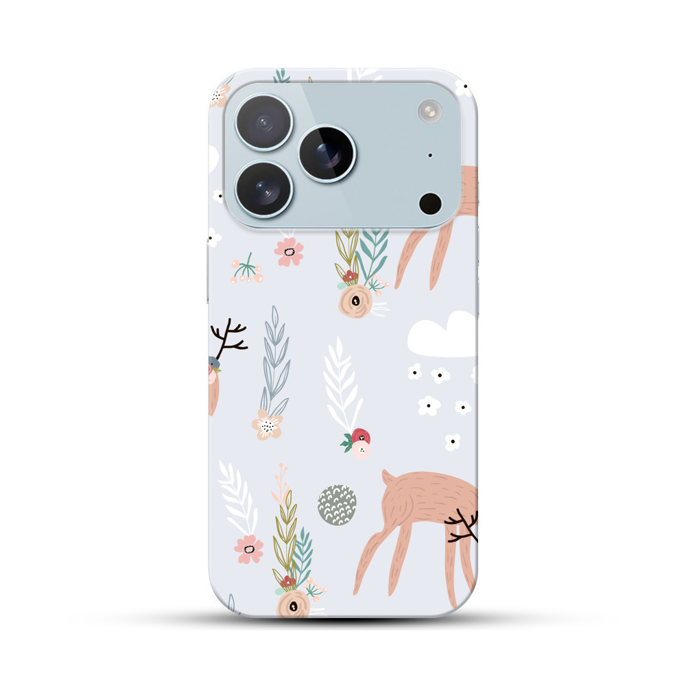 シカのパターン iPhone 17 Proオリジナルハードケース