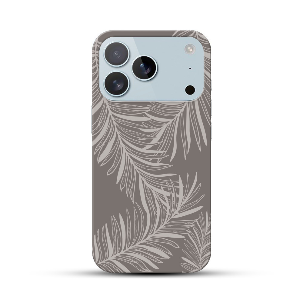 シンプルなシダの葉柄 iPhone 17 Proオリジナルハードケース