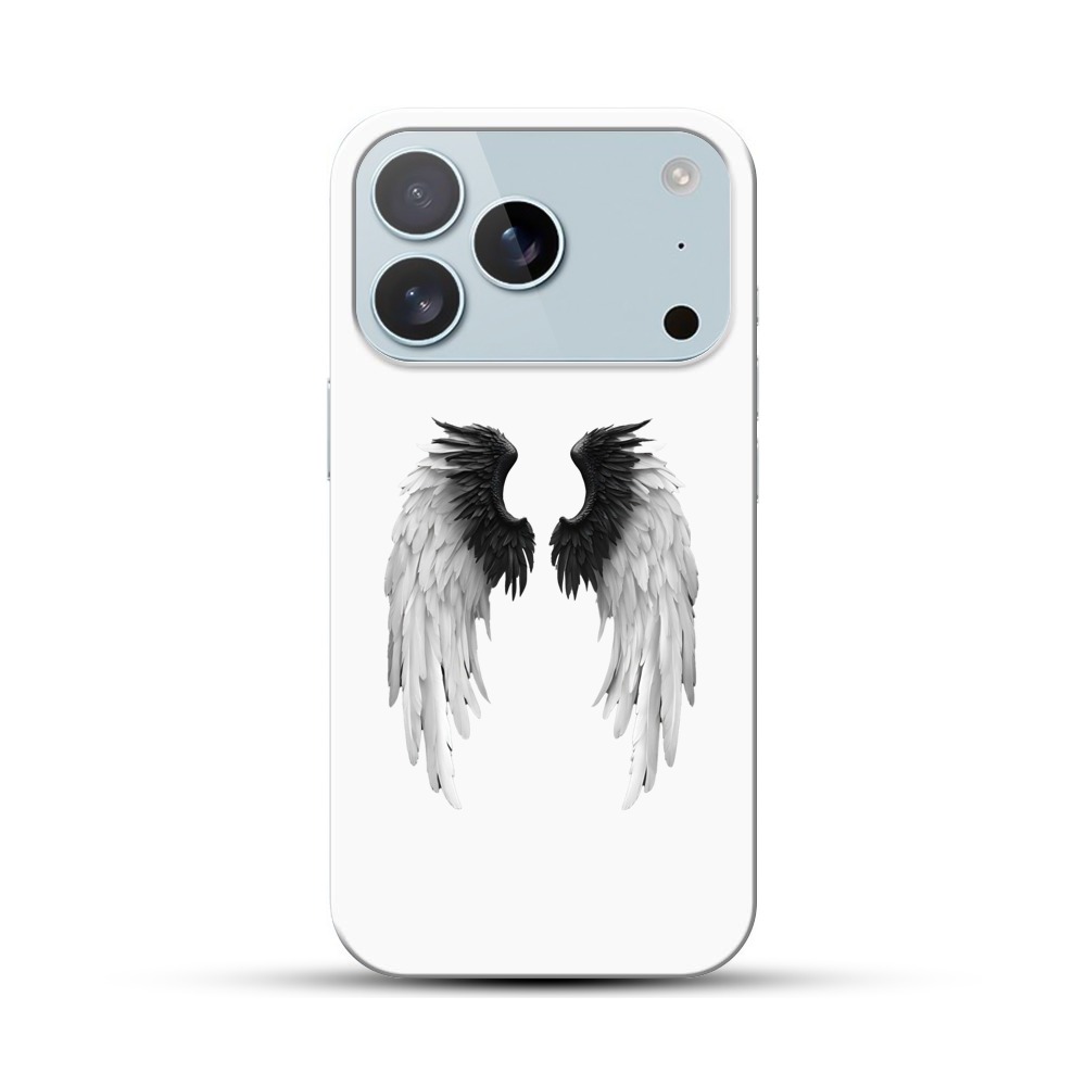 白黒の翼 iPhone 17 Proオリジナルハードケース