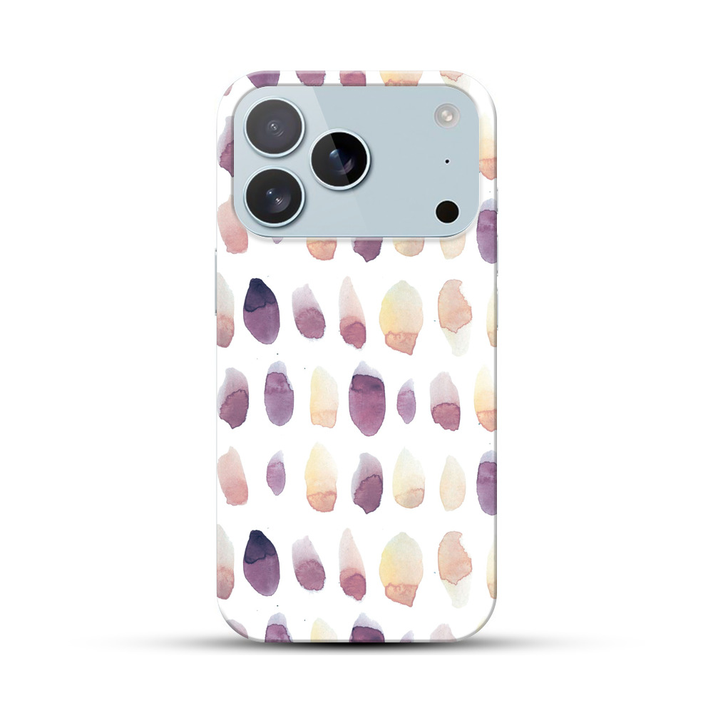 水彩のパターン iPhone 17 Proオリジナルハードケース