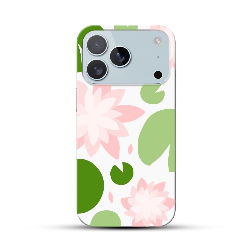 睡蓮の花と葉 iPhone 17 Proオリジナルハードケース