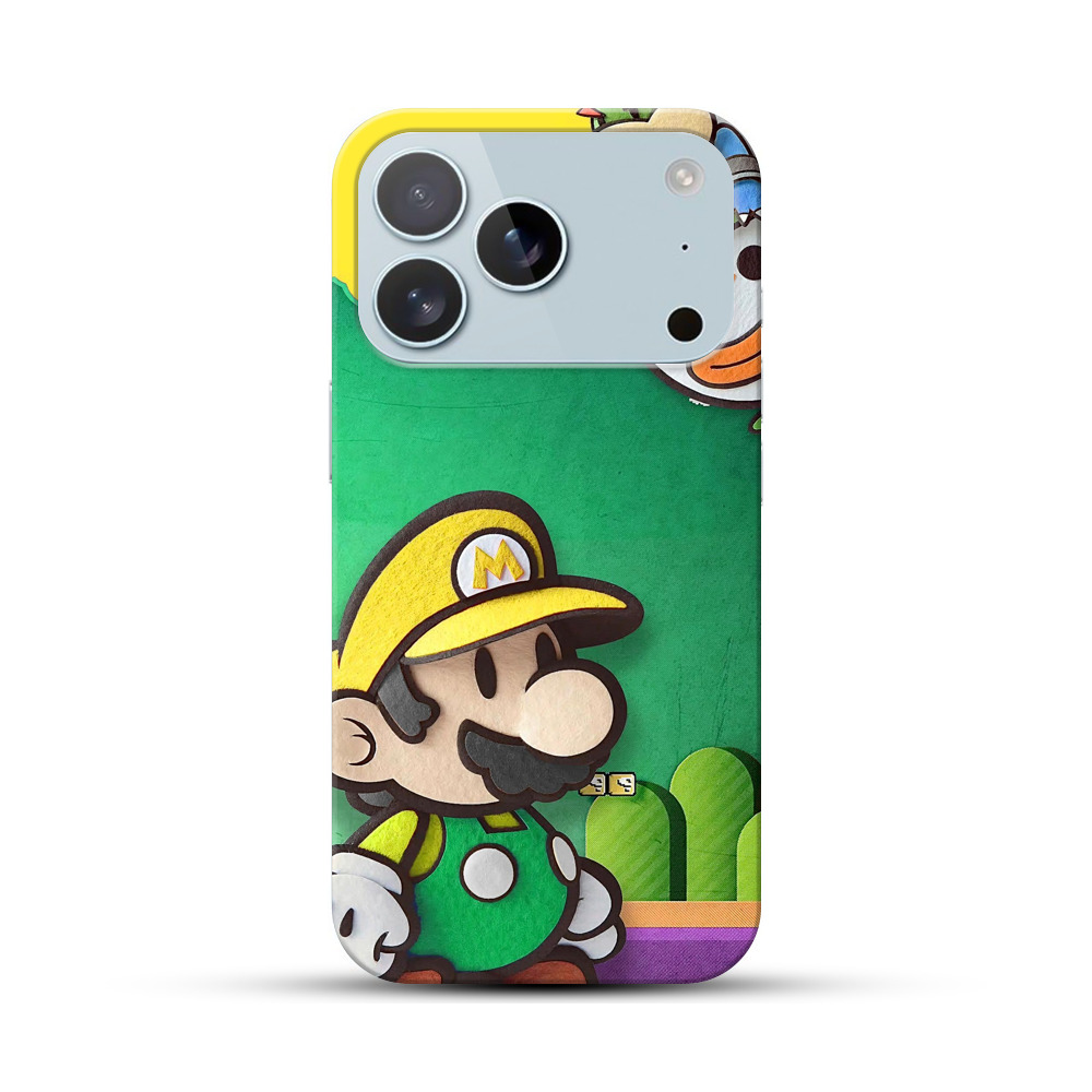 フェルトマリオキャラ iPhone 17 Proオリジナルハードケース