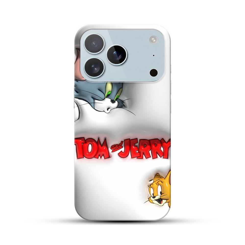 トムとジェリーのロゴ iPhone 17 Proオリジナルハードケース