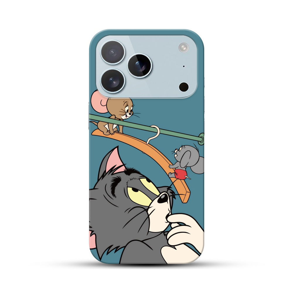 トムとジェリーの遊び iPhone 17 Proオリジナルハードケース