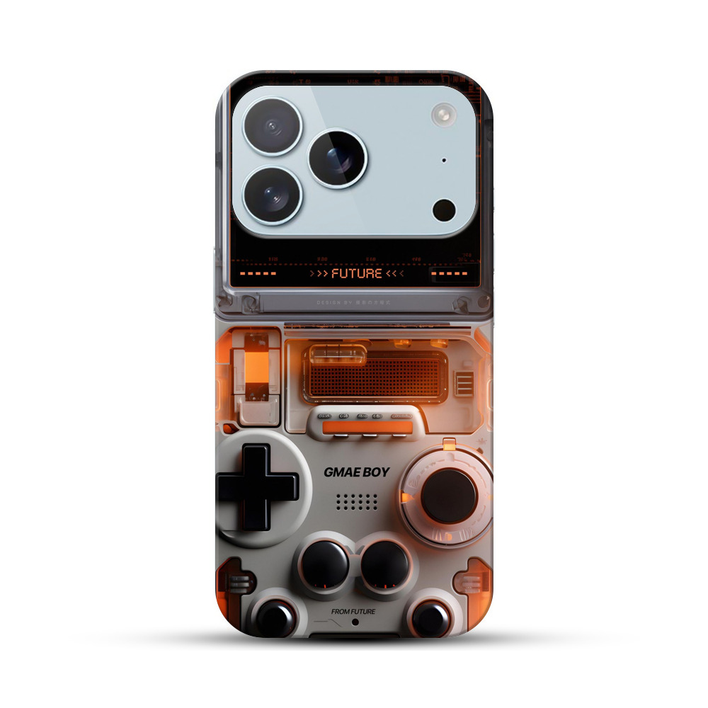 透明レトロゲーム機未来 iPhone 17 Proオリジナルハードケース