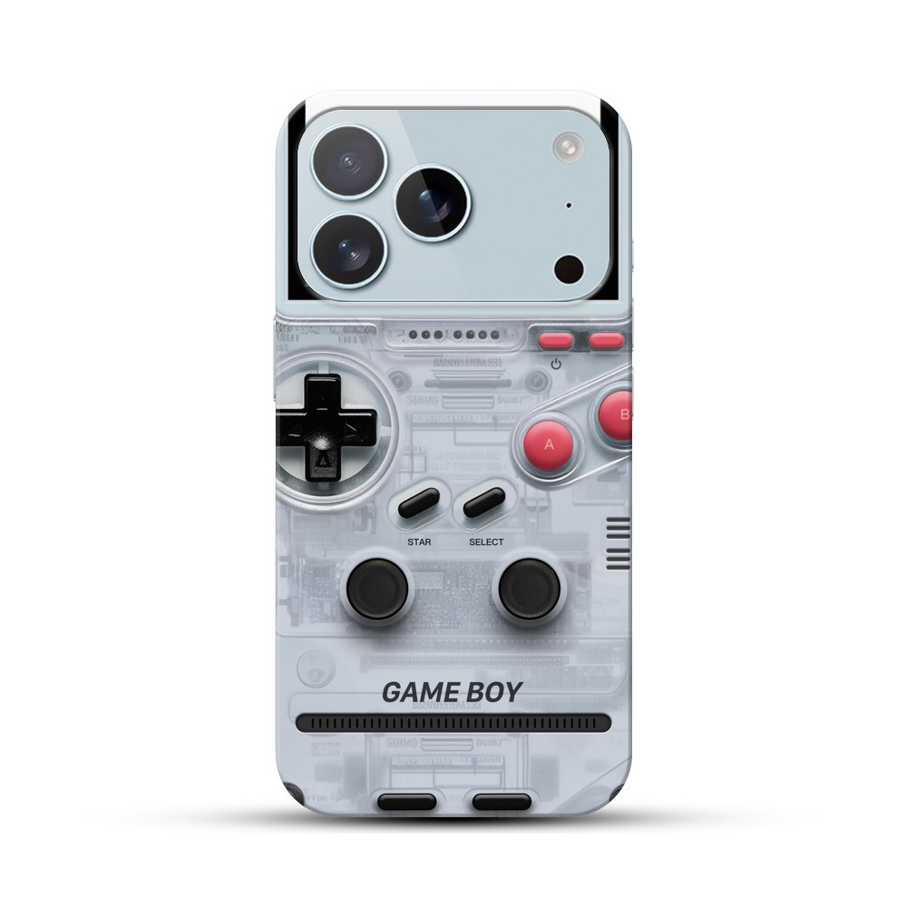 透明レトロゲームコントローラー iPhone 17 Proオリジナルハードケース