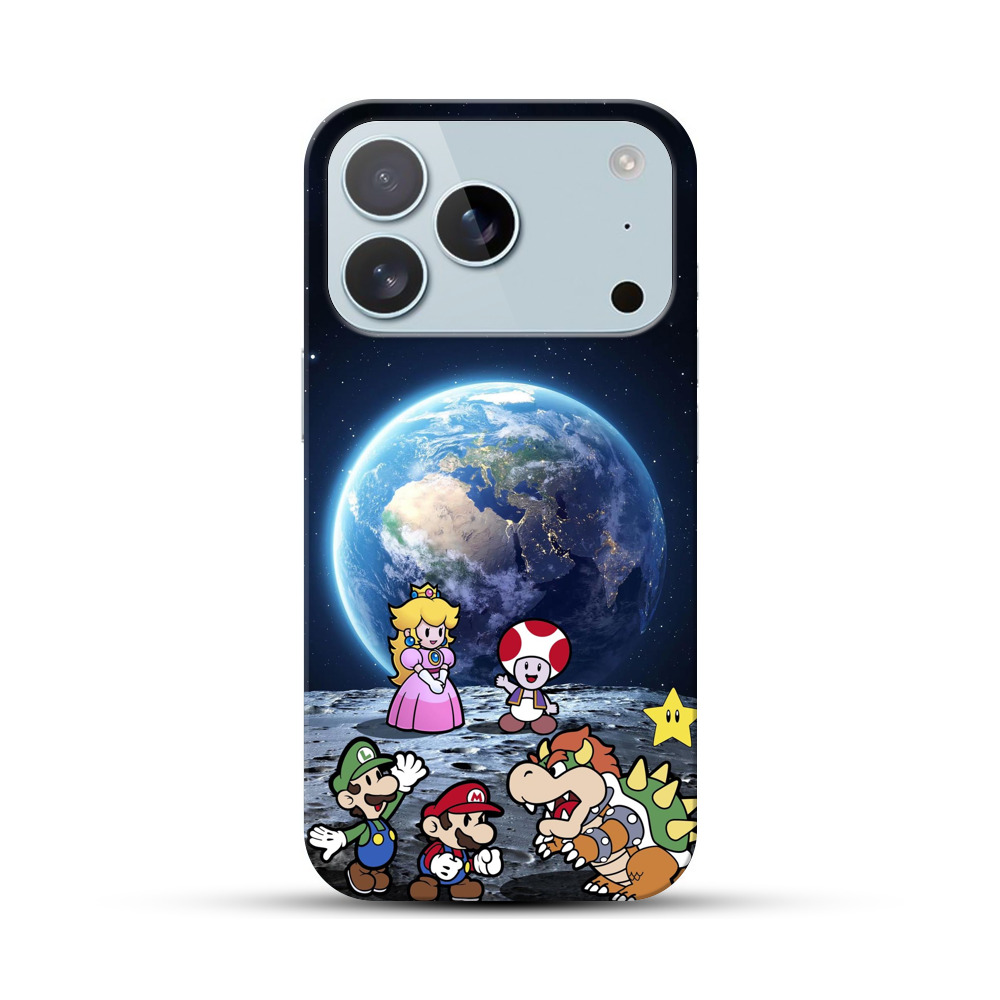 宇宙とゲームキャラ iPhone 17 Proオリジナルハードケース