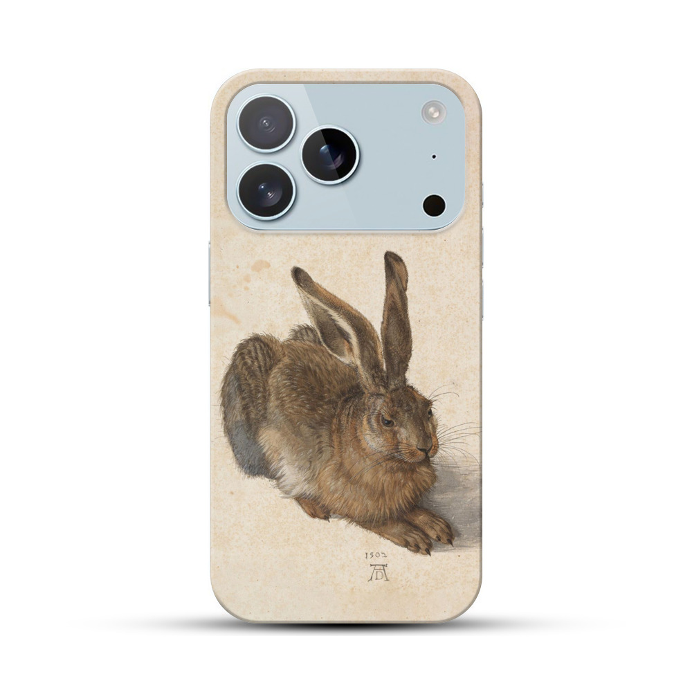 リアルなウサギの描写 iPhone 17 Proオリジナルハードケース