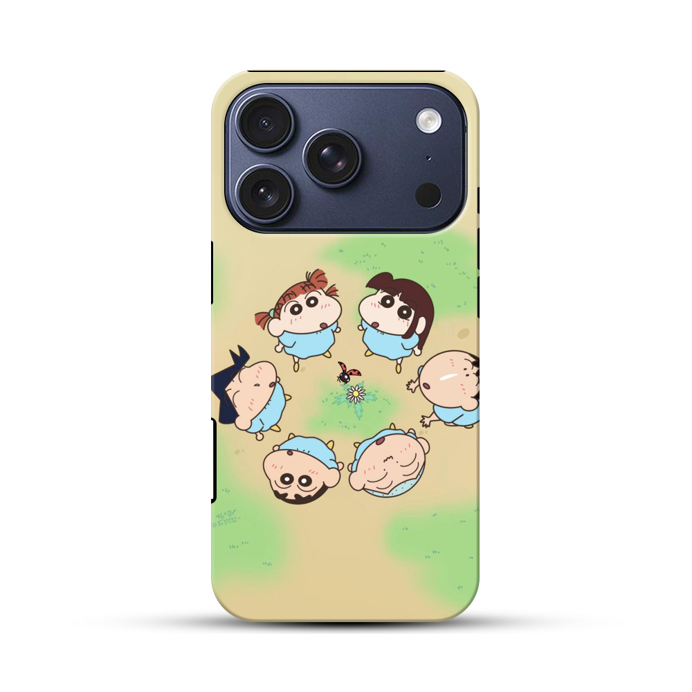 赤ちゃんキャラクターの草原 iPhone 17 Proオリジナルハ耐衝撃ケース