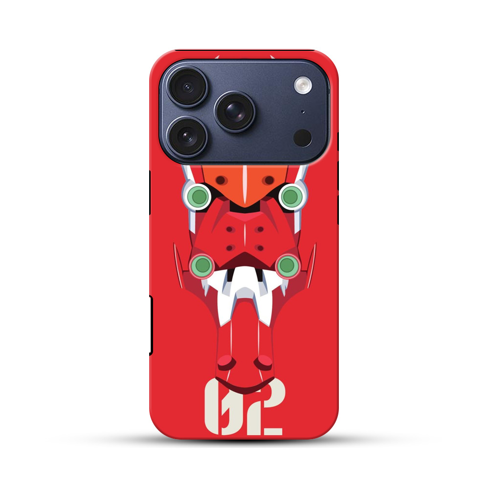 赤いロボットマスク iPhone 17 Proオリジナルハ耐衝撃ケース