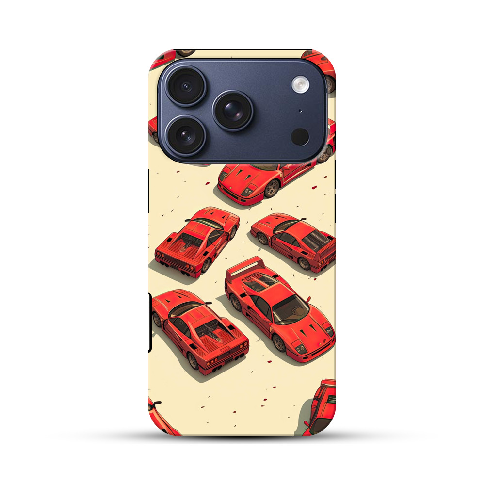 赤いスポーツカー iPhone 17 Proオリジナルハ耐衝撃ケース