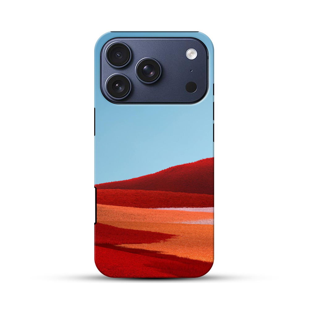 赤い丘と青空 iPhone 17 Proオリジナルハ耐衝撃ケース