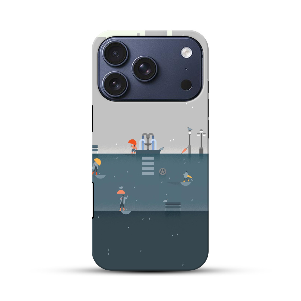 雨の日の公園 iPhone 17 Proオリジナルハ耐衝撃ケース