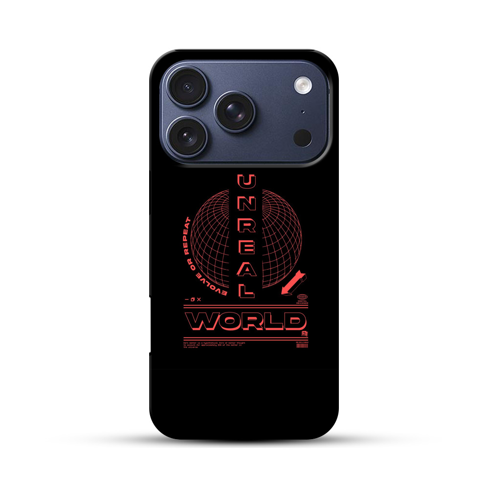 アンリアルワールドのデジタルデザイン iPhone 17 Proオリジナルハ耐衝撃ケース