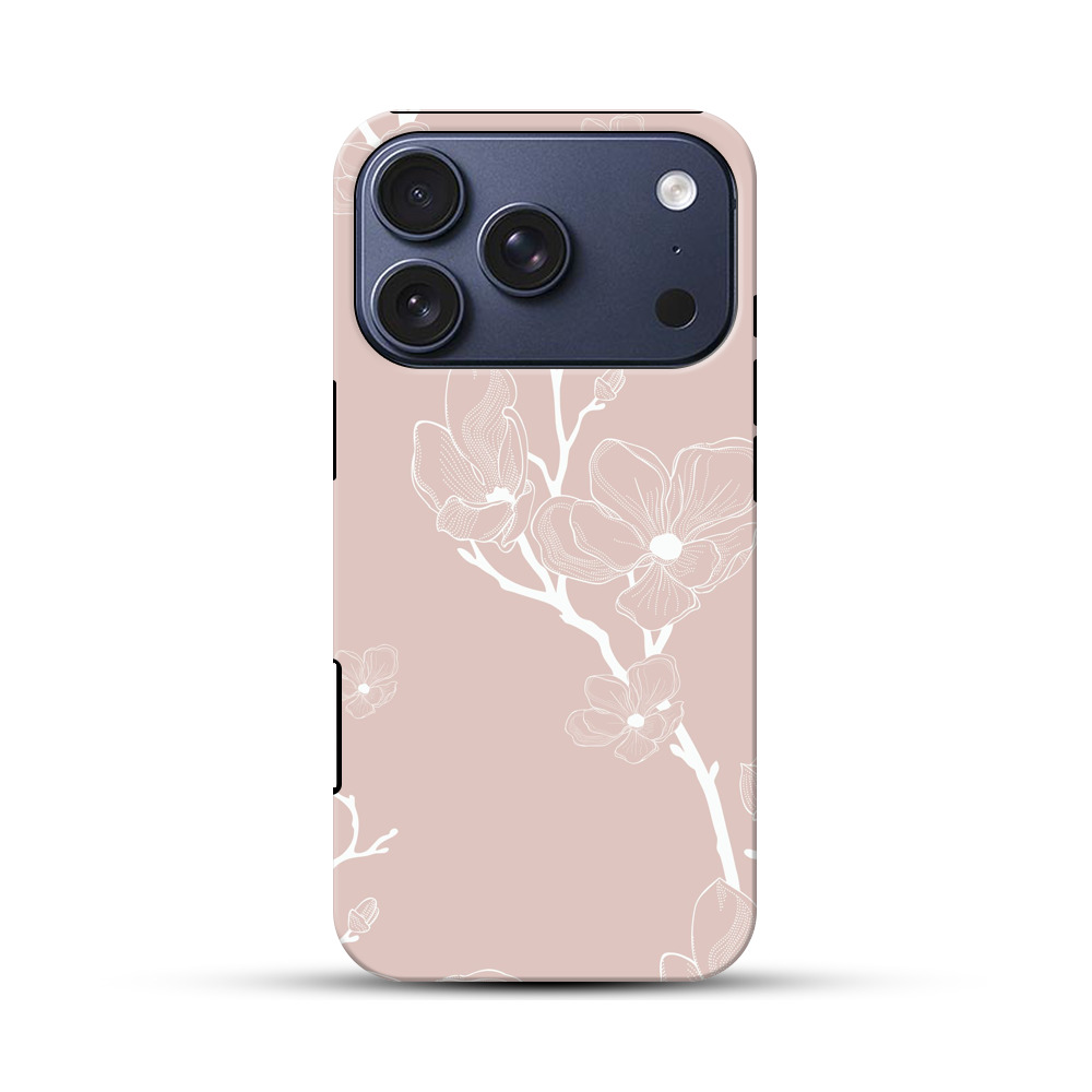 淡いピンクの桜模様 iPhone 17 Proオリジナルハ耐衝撃ケース