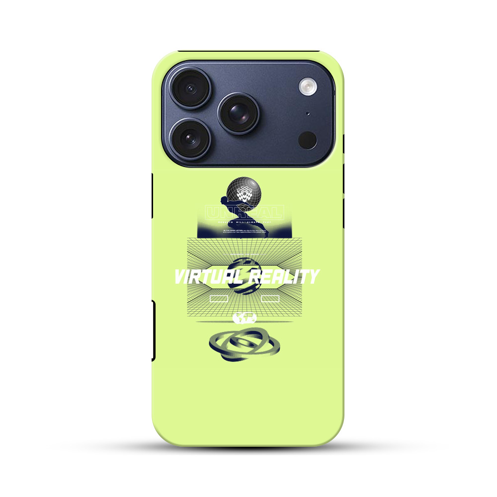 バーチャルリアリティの抽象アート iPhone 17 Proオリジナルハ耐衝撃ケース