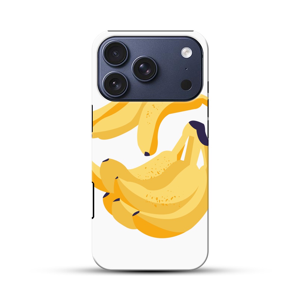バナナのイラスト iPhone 17 Proオリジナルハ耐衝撃ケース