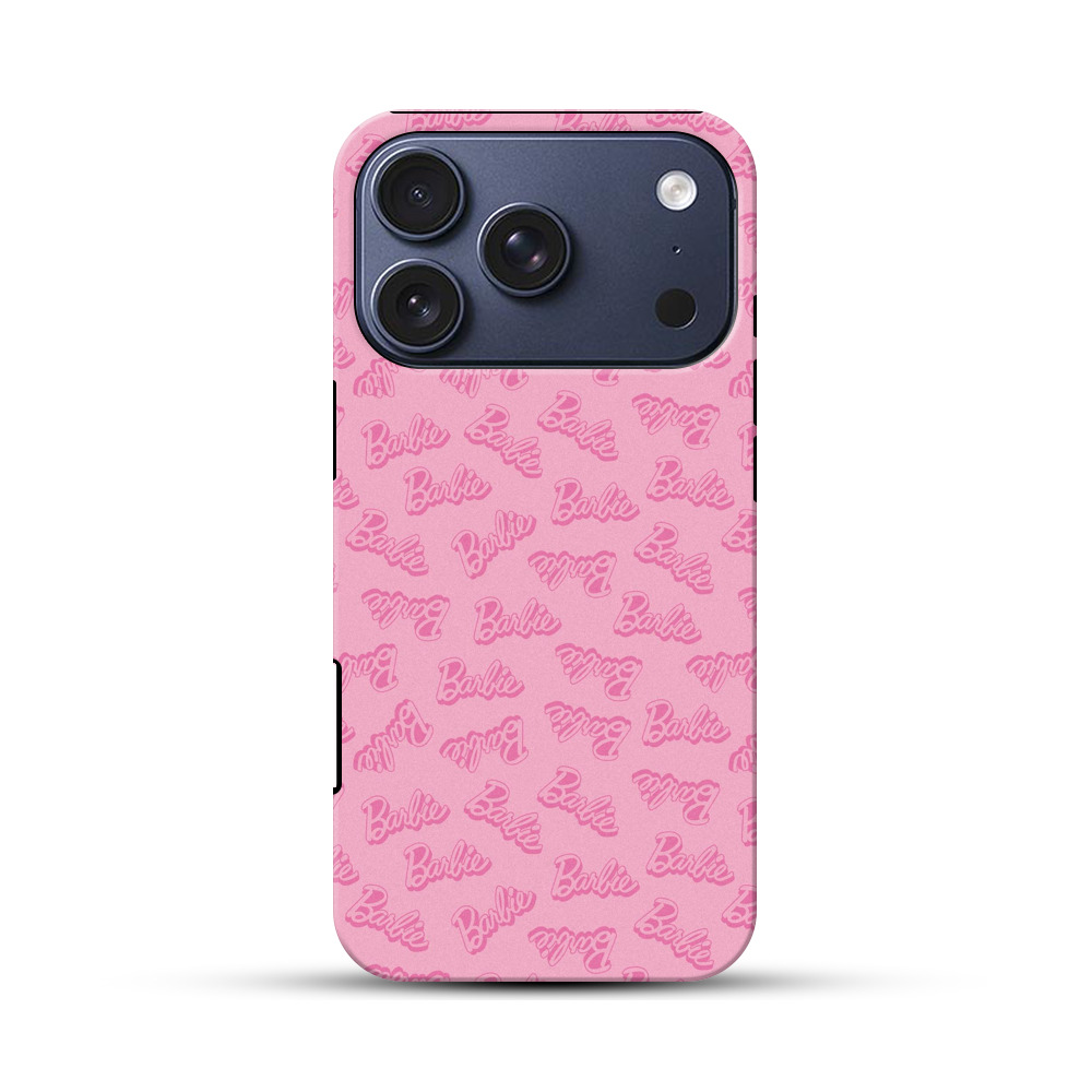 バービーロゴパターン iPhone 17 Proオリジナルハ耐衝撃ケース