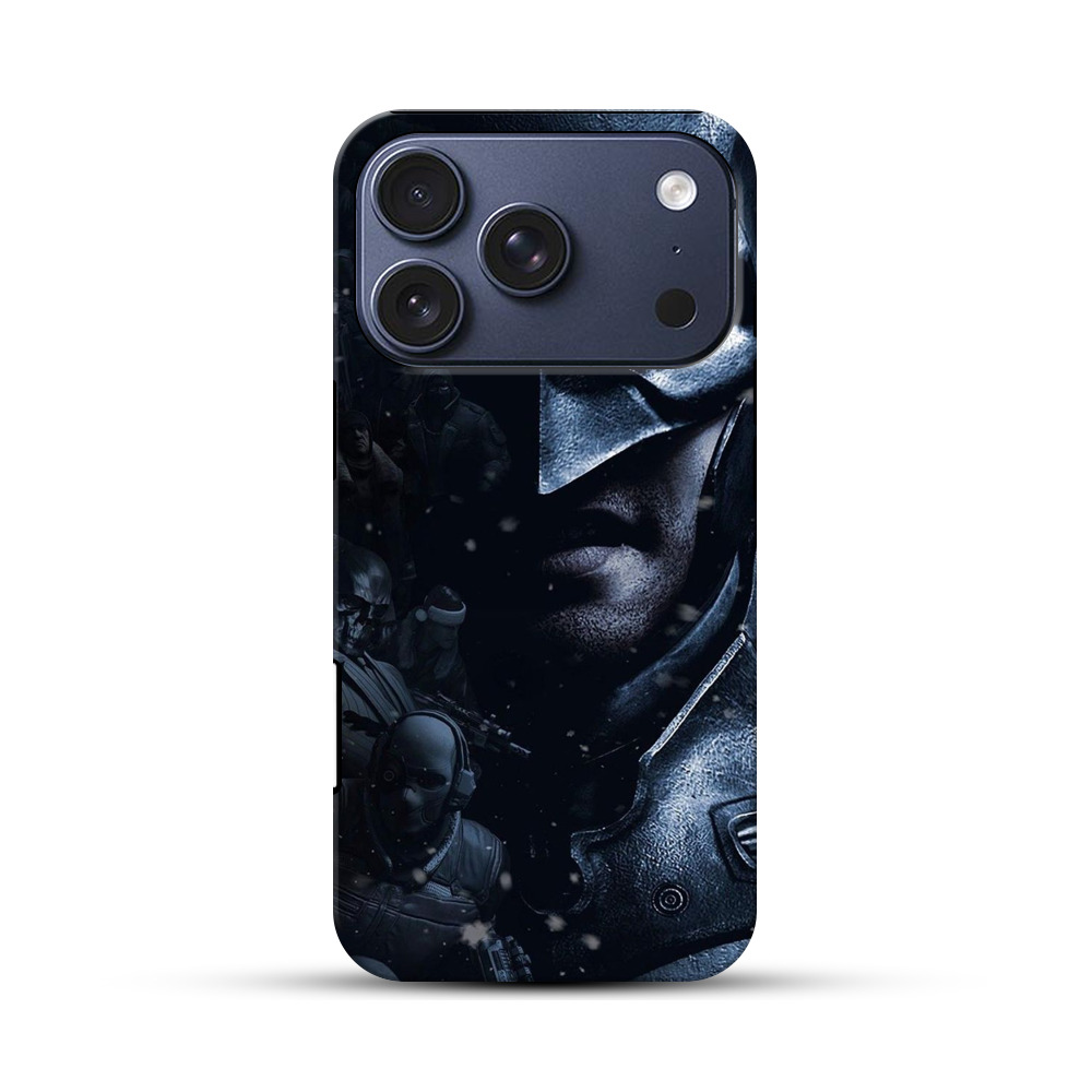 バットマンの顔アップ iPhone 17 Proオリジナルハ耐衝撃ケース