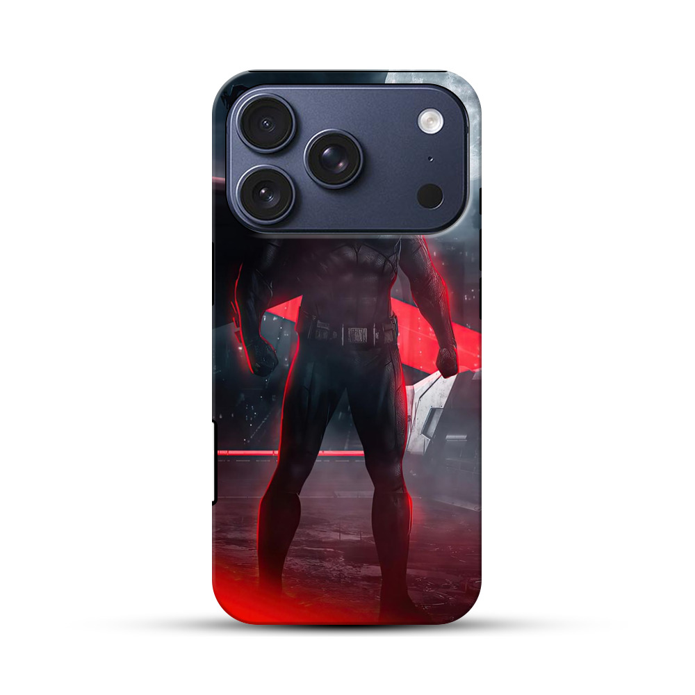 赤光の満月バットマン iPhone 17 Proオリジナルハ耐衝撃ケース