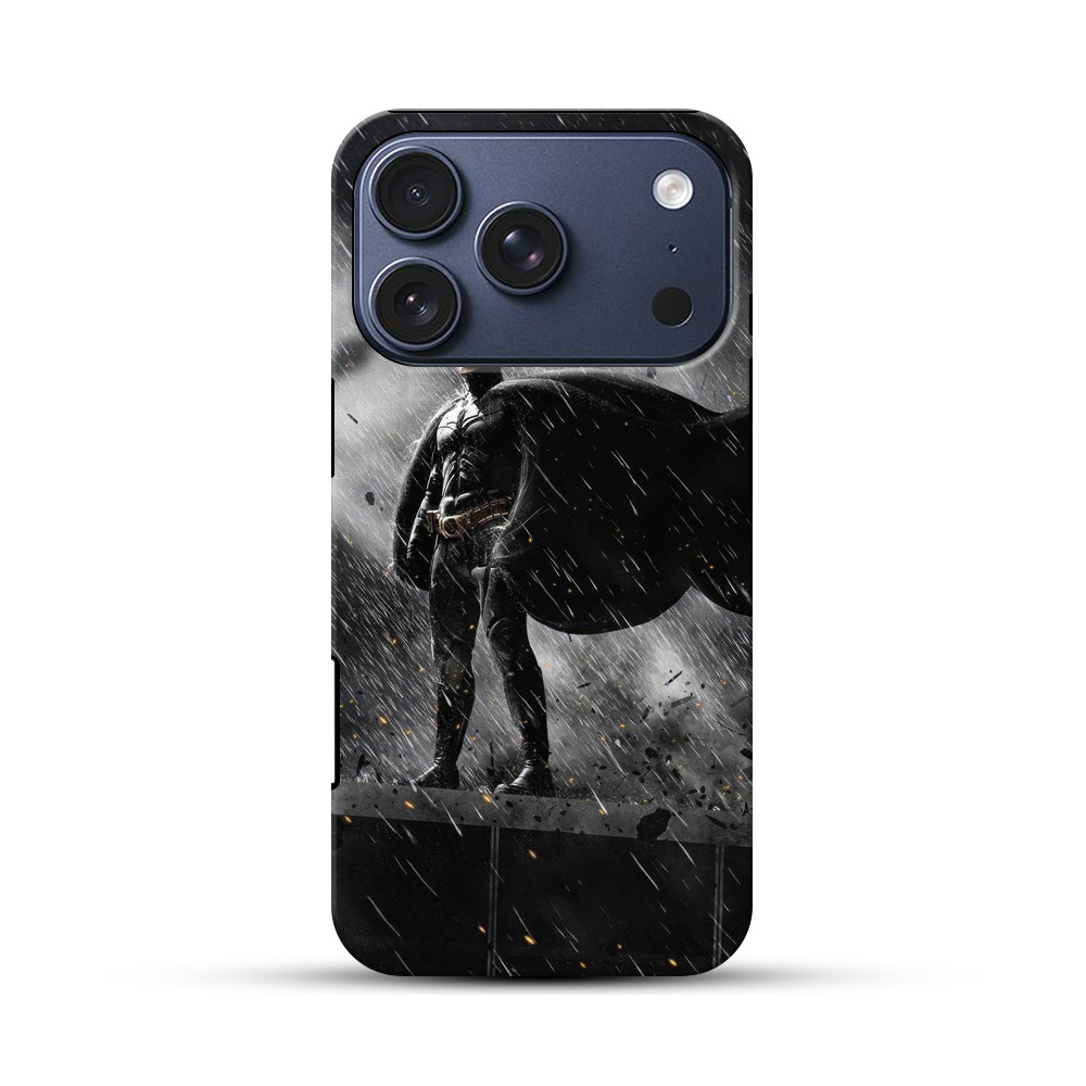 雨の中のバットマン iPhone 17 Proオリジナルハ耐衝撃ケース