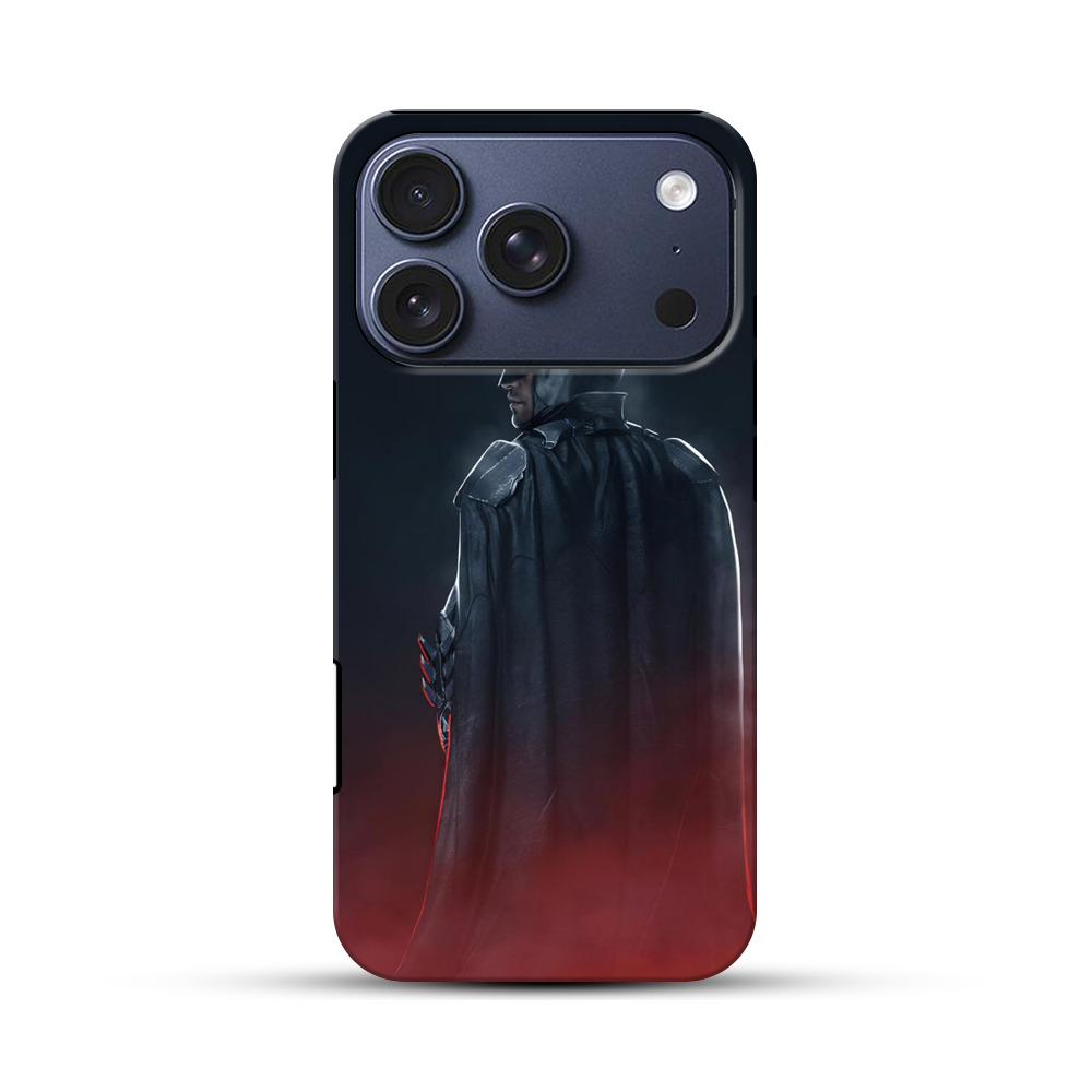 バットマン背面シルエット iPhone 17 Proオリジナルハ耐衝撃ケース