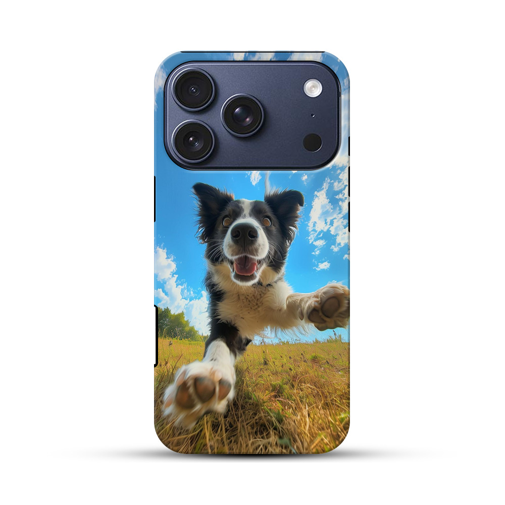 元気なボーダーコリー iPhone 17 Proオリジナルハ耐衝撃ケース