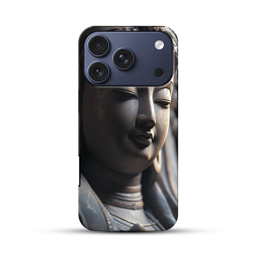 穏やかな仏像の顔 iPhone 17 Proオリジナルハ耐衝撃ケース