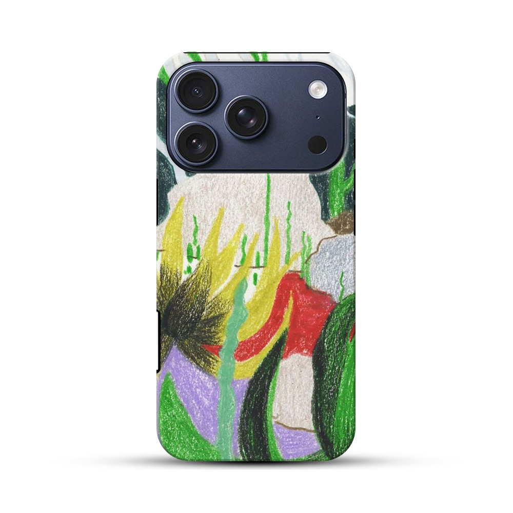 抽象的な植物の風景 iPhone 17 Proオリジナルハ耐衝撃ケース