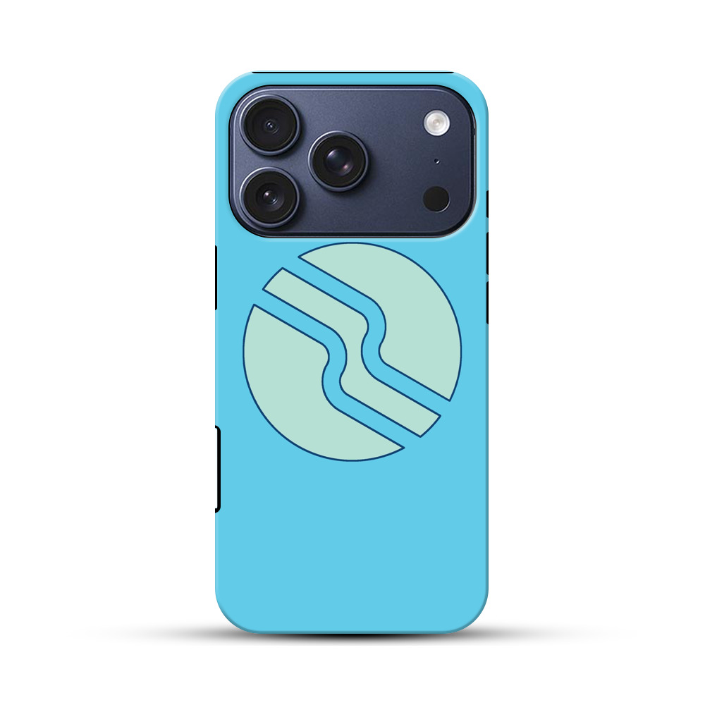 抽象円形デザイン iPhone 17 Proオリジナルハ耐衝撃ケース