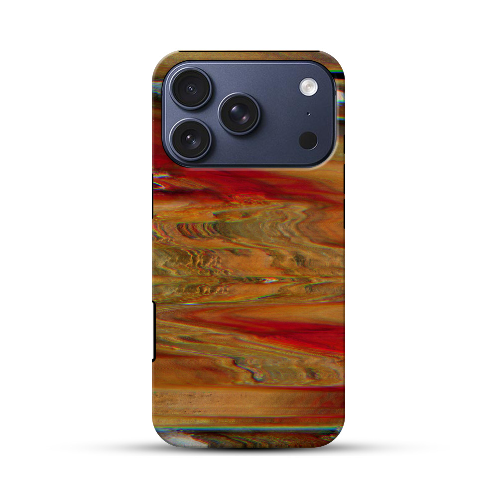 抽象的な波紋模様 iPhone 17 Proオリジナルハ耐衝撃ケース