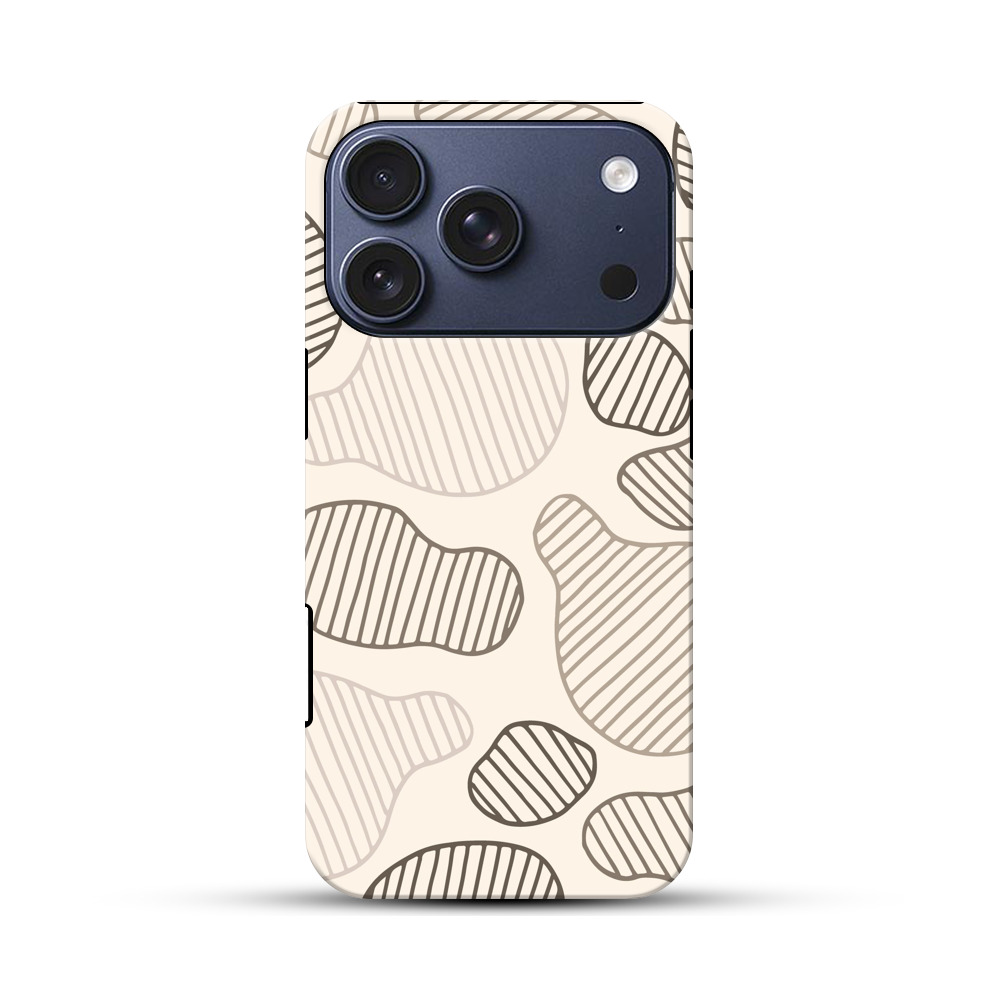 抽象的なストライプ模様 iPhone 17 Proオリジナルハ耐衝撃ケース