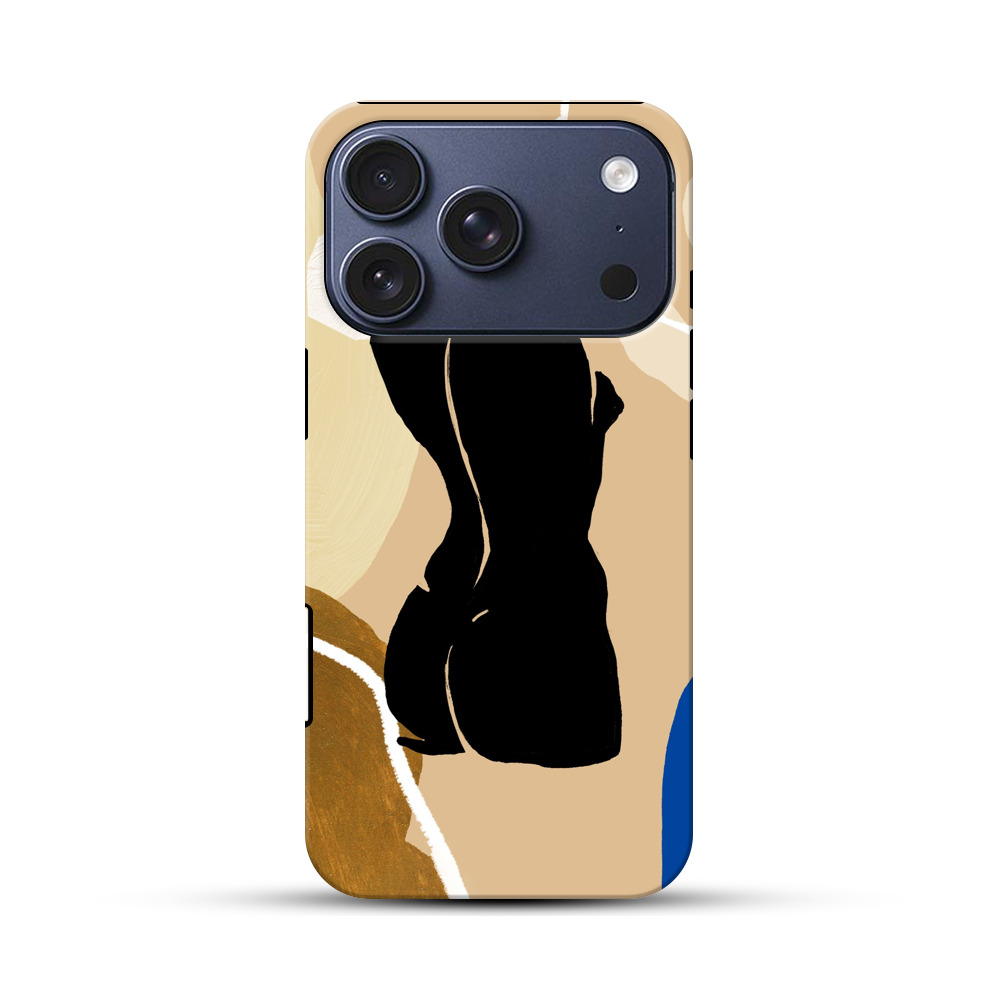 抽象的な女性のシルエット iPhone 17 Proオリジナルハ耐衝撃ケース