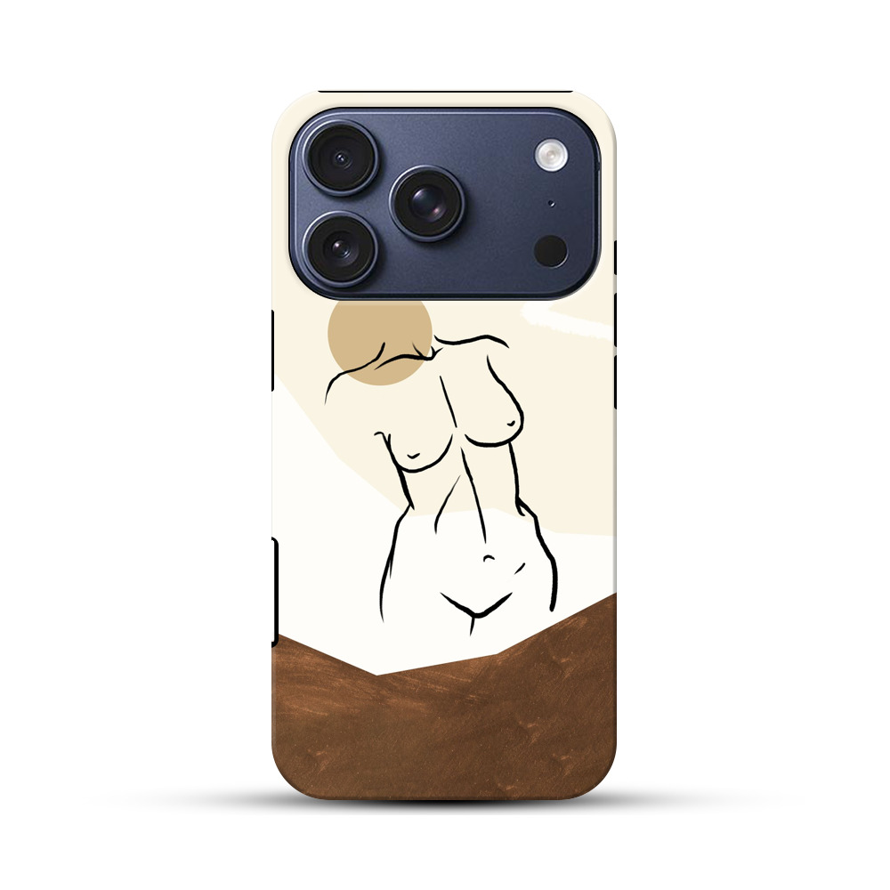 抽象的な女性のfigure iPhone 17 Proオリジナルハ耐衝撃ケース