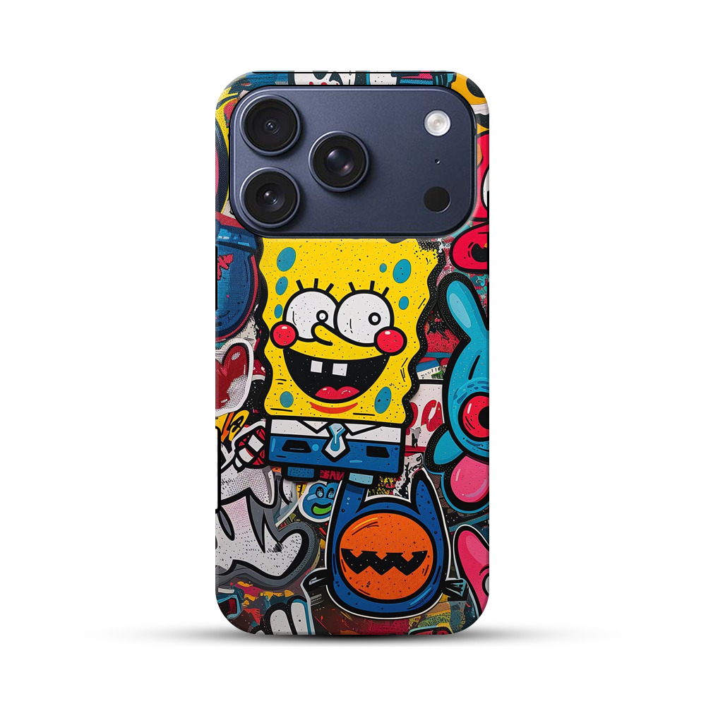 カラフルグラフィティ iPhone 17 Proオリジナルハ耐衝撃ケース