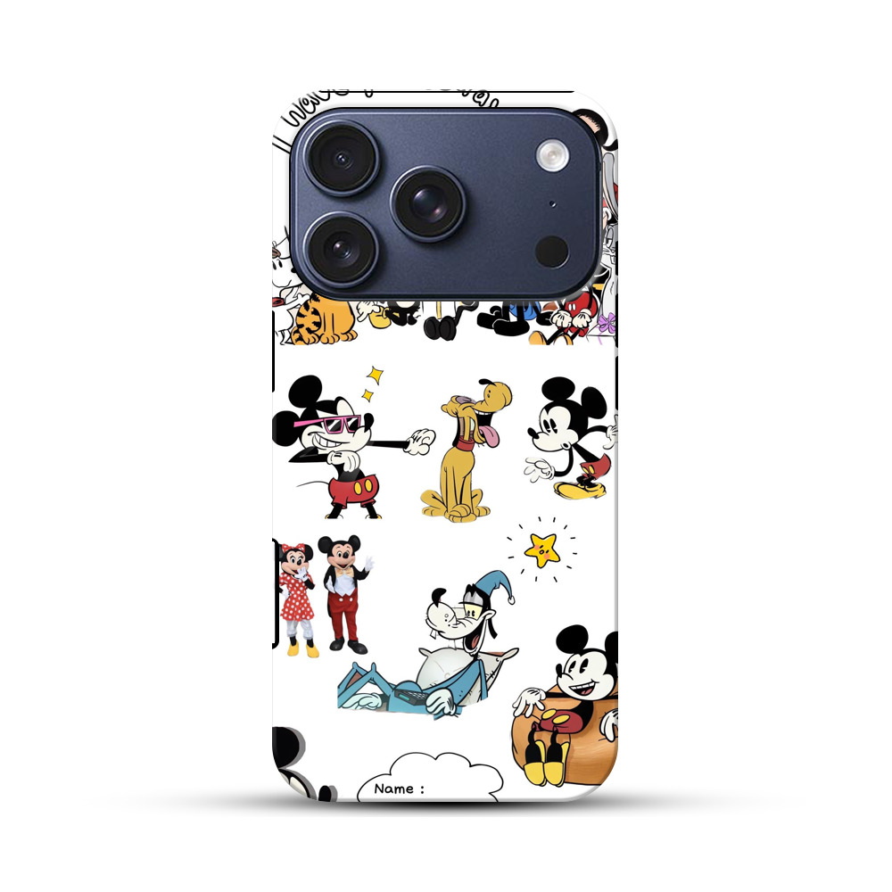 ディズニーキャラクター集合 iPhone 17 Proオリジナルハ耐衝撃ケース