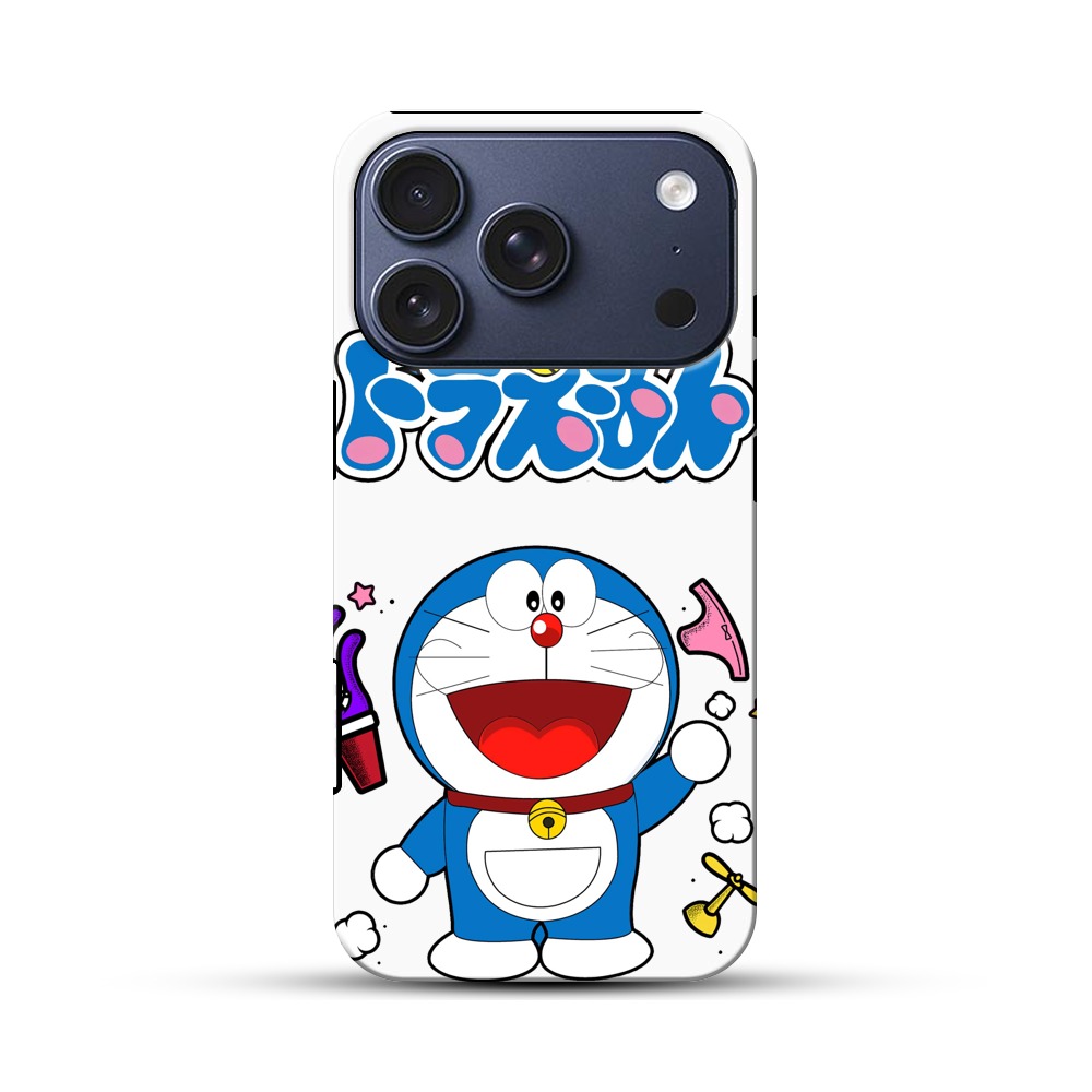 ドラえもんロゴとキャラ iPhone 17 Proオリジナルハ耐衝撃ケース