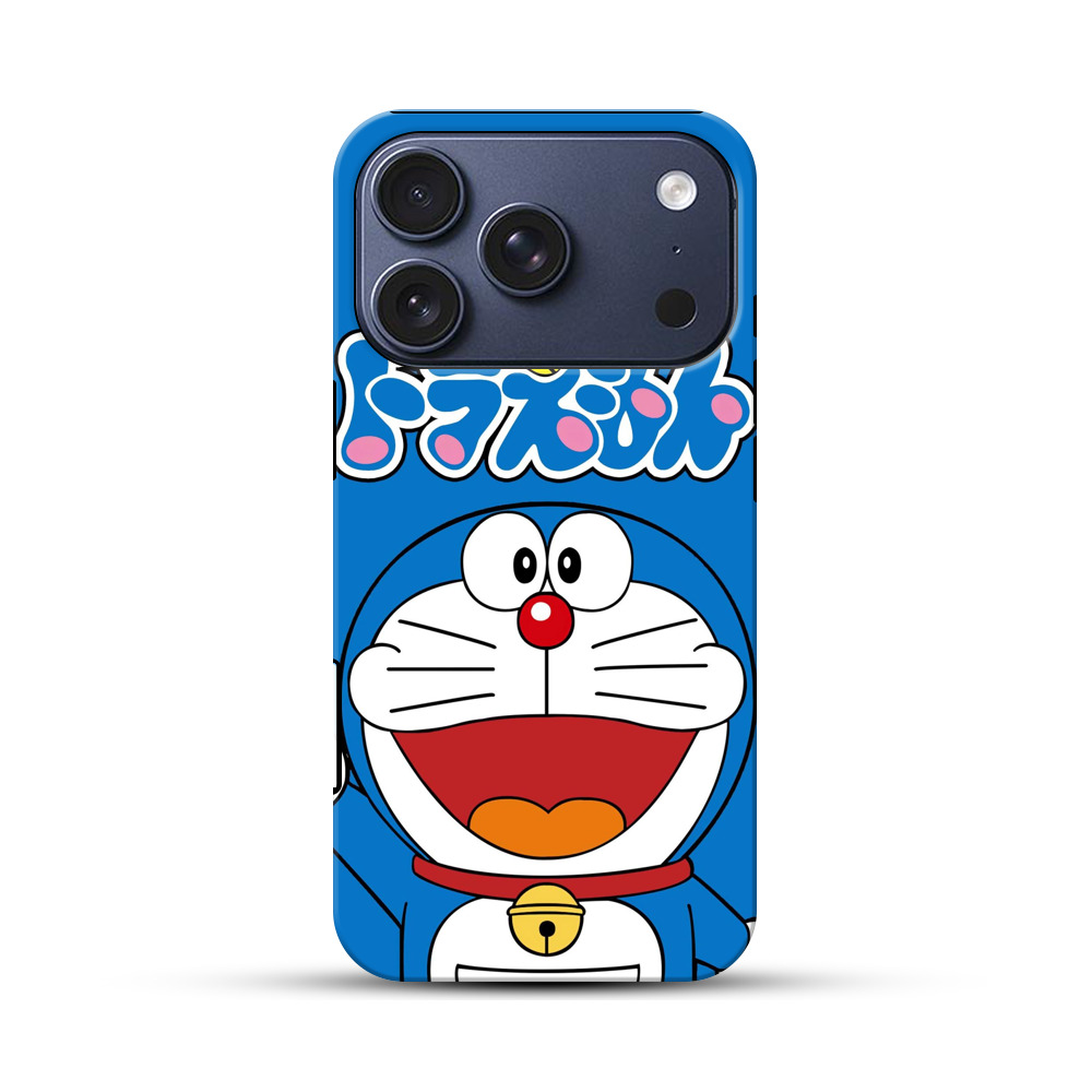 ドラえもんのロゴと顔 iPhone 17 Proオリジナルハ耐衝撃ケース