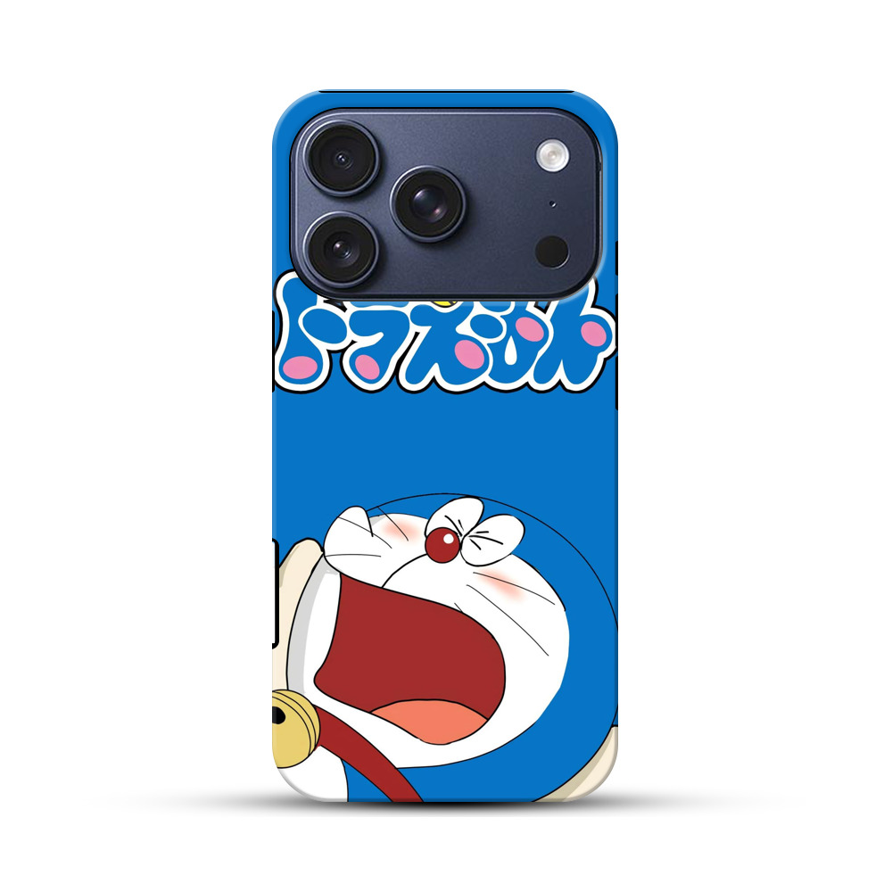 ドラえもんロゴと笑顔 iPhone 17 Proオリジナルハ耐衝撃ケース