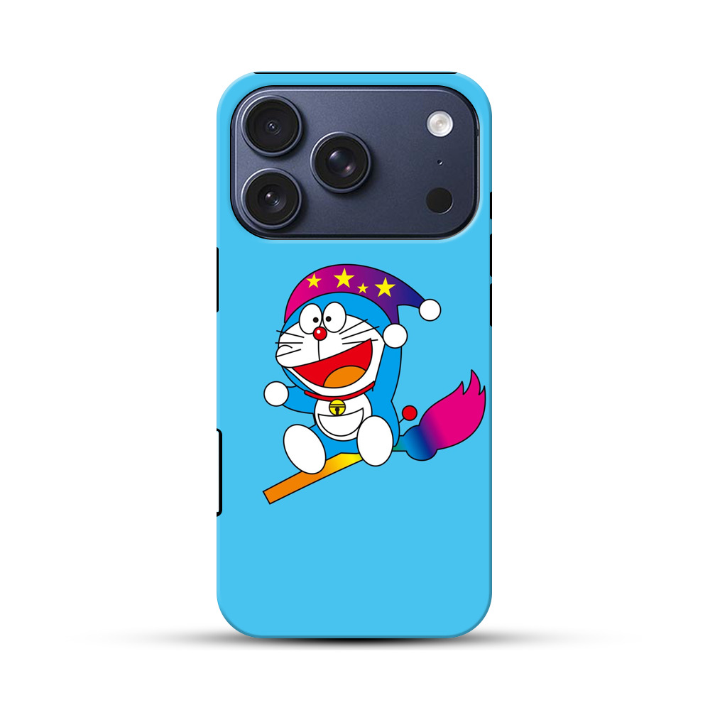 魔法のほうきに乗るドラえもん iPhone 17 Proオリジナルハ耐衝撃ケース