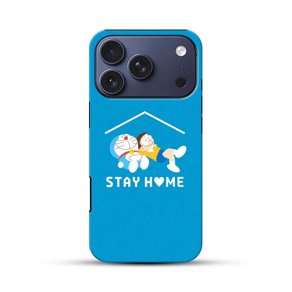 ドラえもんとのび太のステイホーム iPhone 17 Proオリジナルハ耐衝撃ケース