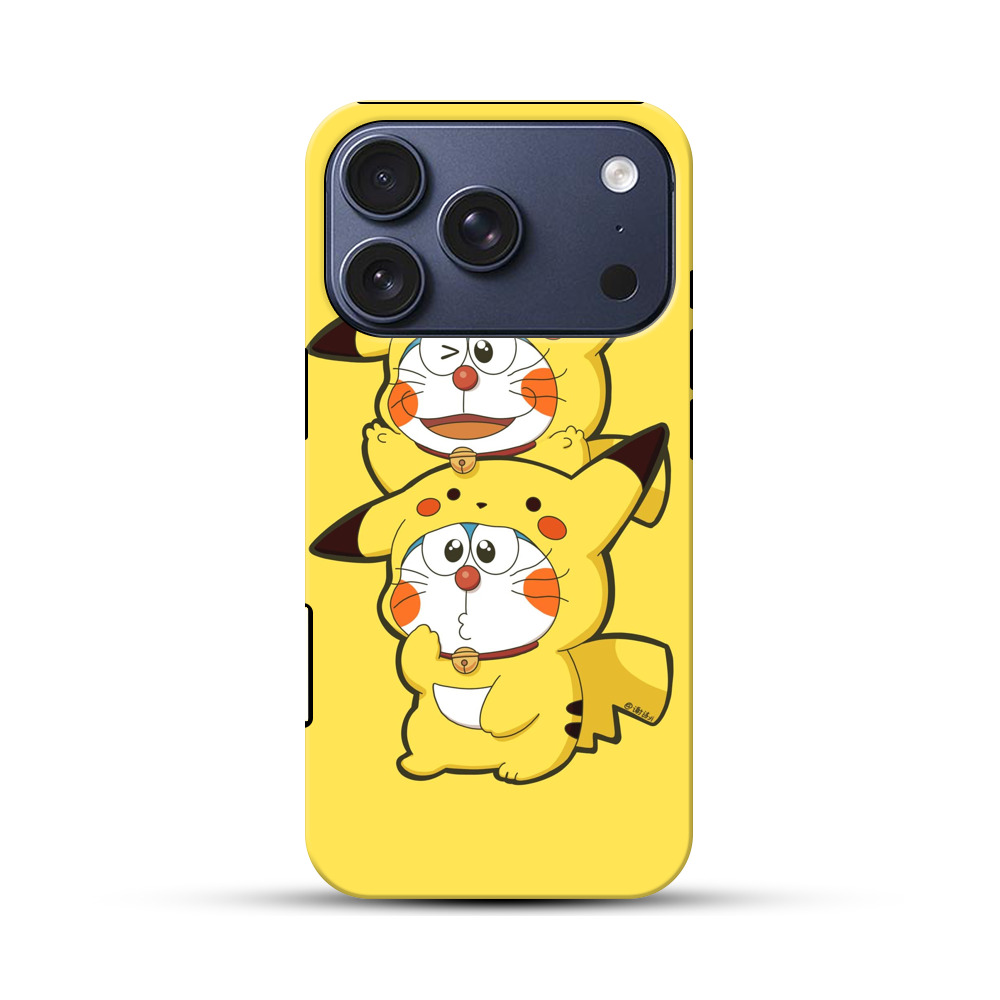 ドラえもんピカチュウ着ぐるみ iPhone 17 Proオリジナルハ耐衝撃ケース