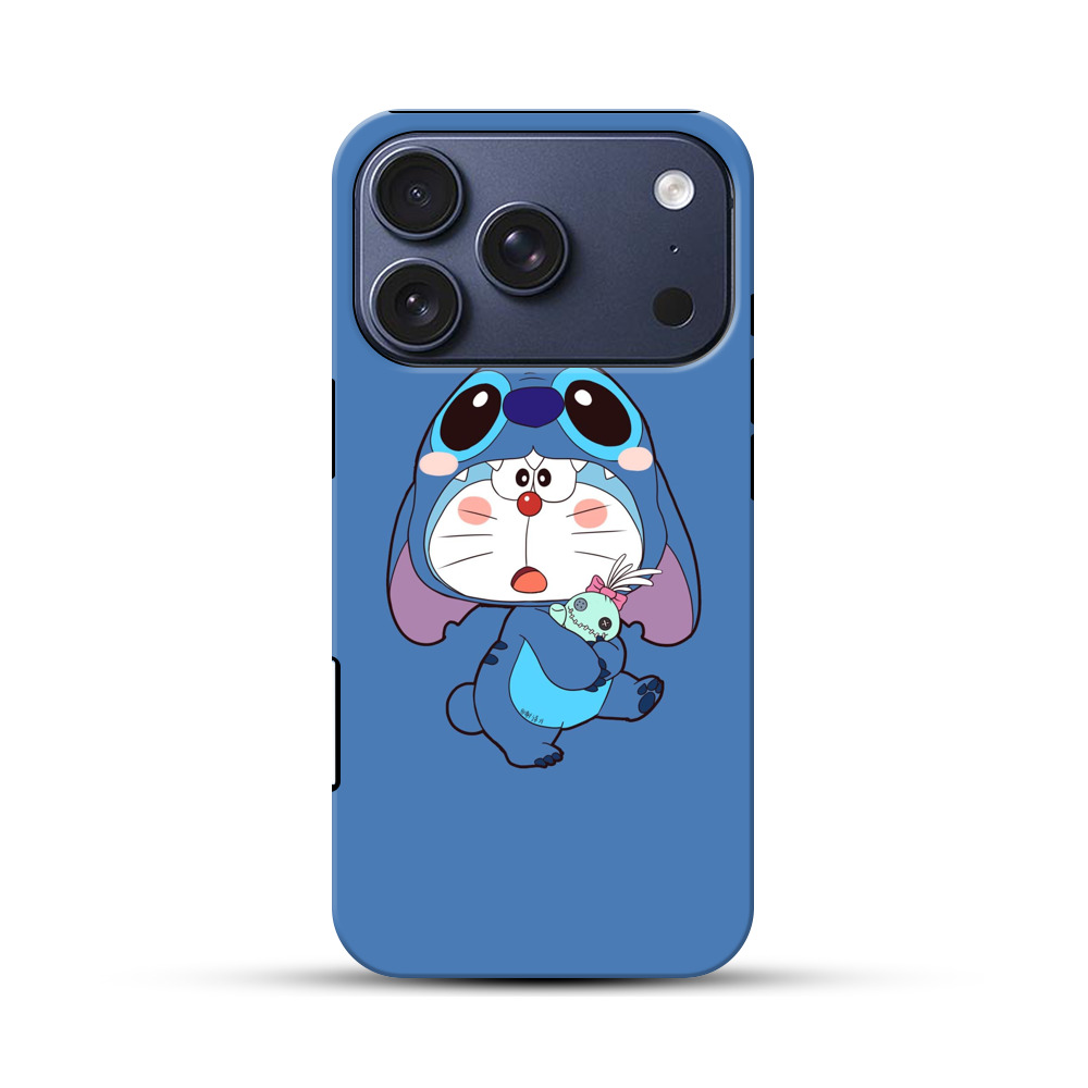 スティッチ着ぐるみドラえもん iPhone 17 Proオリジナルハ耐衝撃ケース