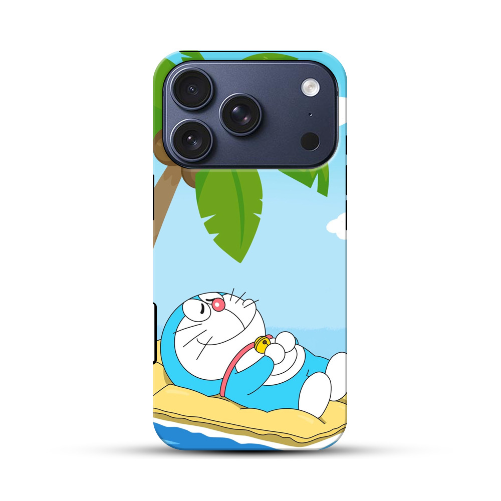 ヤシの木とドラえもん iPhone 17 Proオリジナルハ耐衝撃ケース